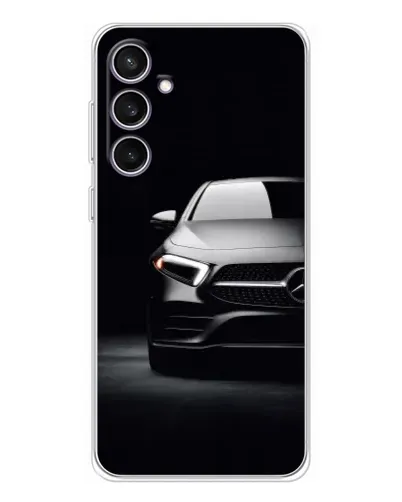 Чехол для Samsung Galaxy S24 FE с картинкой «Свет фар Mercedes»