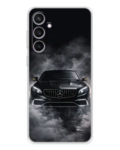 Чехол для Samsung Galaxy S24 FE с картинкой «Mercedes в дыму»