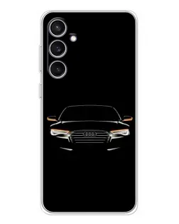 Чехол для Samsung Galaxy S24 FE с картинкой «Audi — ночной контур» Чехол для Samsung Galaxy S24 FE с картинкой «Audi — ночной контур»
