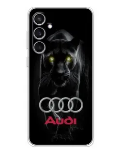 Чехол для Samsung Galaxy S24 FE с картинкой «Пантера и Audi» Чехол для Samsung Galaxy S24 FE с картинкой «Пантера и Audi»
