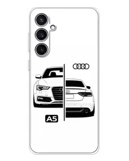 Чехол для Samsung Galaxy S24 FE с картинкой «Audi — контрастный дизайн» Чехол для Samsung Galaxy S24 FE с картинкой «Audi — контрастный дизайн»