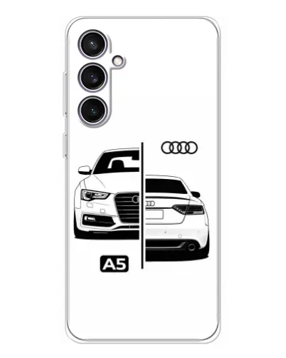 Чехол для Samsung Galaxy S24 FE с картинкой «Audi — контрастный дизайн» Чехол для Samsung Galaxy S24 FE с картинкой «Audi — контрастный дизайн»
