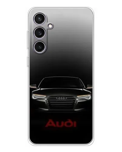 Чехол для Samsung Galaxy S24 FE с картинкой «Audi — градиентный контур» Чехол для Samsung Galaxy S24 FE с картинкой «Audi — градиентный контур»