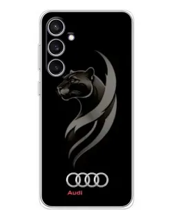 Чехол для Samsung Galaxy S24 FE с картинкой «Графика — пантера и Audi» Чехол для Samsung Galaxy S24 FE с картинкой «Графика — пантера и Audi»