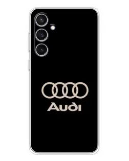 Чехол для Samsung Galaxy S24 FE с картинкой «Audi — золотой логотип» Чехол для Samsung Galaxy S24 FE с картинкой «Audi — золотой логотип»