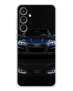 Чехол для Samsung Galaxy S24 FE с картинкой «Audi — ночное отражение» Чехол для Samsung Galaxy S24 FE с картинкой «Audi — ночное отражение»