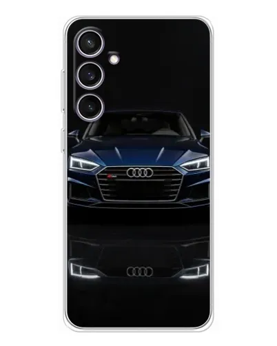 Чехол для Samsung Galaxy S24 FE с картинкой «Audi — ночное отражение» Чехол для Samsung Galaxy S24 FE с картинкой «Audi — ночное отражение»