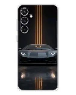 Чехол для Samsung Galaxy S24 FE с картинкой «Lamborghini золотые линии» Чехол для Samsung Galaxy S24 FE с картинкой «Lamborghini золотые линии»
