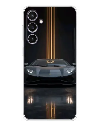 Чехол для Samsung Galaxy S24 FE с картинкой «Lamborghini золотые линии» Чехол для Samsung Galaxy S24 FE с картинкой «Lamborghini золотые линии»