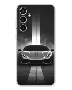 Чехол для Samsung Galaxy S24 FE с картинкой «Lamborghini симметрия дорог» Чехол для Samsung Galaxy S24 FE с картинкой «Lamborghini симметрия дорог»