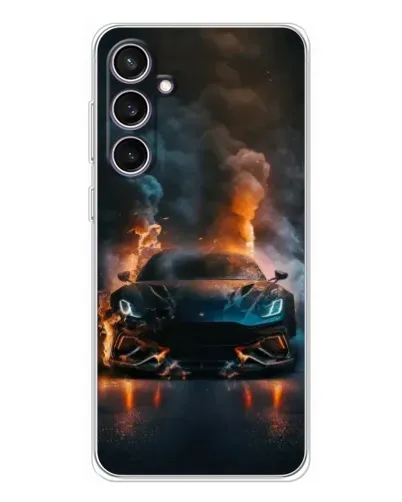 Чехол для Samsung Galaxy S24 FE с картинкой «Lamborghini дымная эстетика» Чехол для Samsung Galaxy S24 FE с картинкой «Lamborghini дымная эстетика»