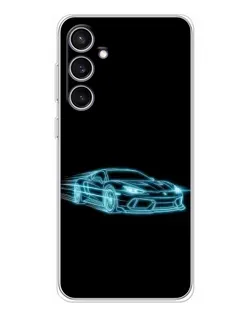 Чехол для Samsung Galaxy S24 FE с картинкой «Неоновый контур Lamborghini» Чехол для Samsung Galaxy S24 FE с картинкой «Неоновый контур Lamborghini»
