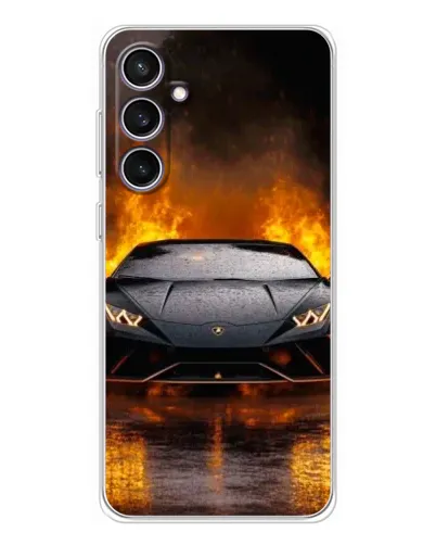 Чехол для Samsung Galaxy S24 FE с картинкой «Lamborghini в огне» Чехол для Samsung Galaxy S24 FE с картинкой «Lamborghini в огне»