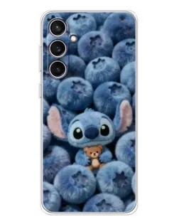 Чехол для Samsung Galaxy S24 FE с картинкой «Стич и голубика» Чехол для Samsung Galaxy S24 FE с картинкой «Стич и голубика»