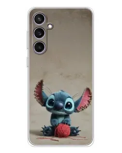 Чехол для Samsung Galaxy S24 FE с картинкой «Стич на коричневом фоне» Чехол для Samsung Galaxy S24 FE с картинкой «Стич на коричневом фоне»