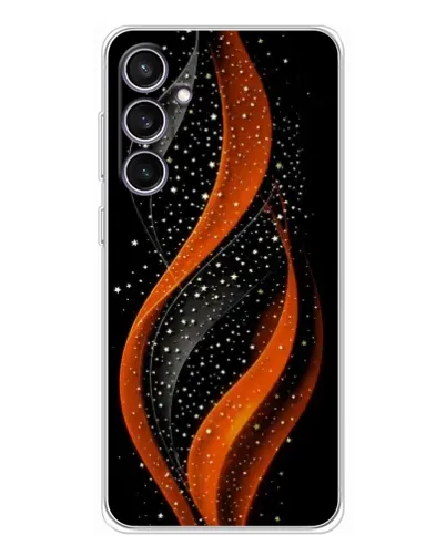 Чехол для Samsung Galaxy S24 FE с картинкой «Огненная звездная волна»