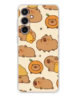 Чехол для Samsung Galaxy S24 FE с картинкой «Капибары с апельсинами» Чехол для Samsung Galaxy S24 FE с картинкой «Капибары с апельсинами»