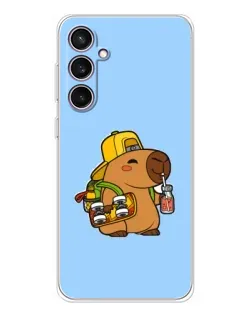 Чехол для Samsung Galaxy S24 FE с картинкой «Капибара на скейте» Чехол для Samsung Galaxy S24 FE с картинкой «Капибара на скейте»