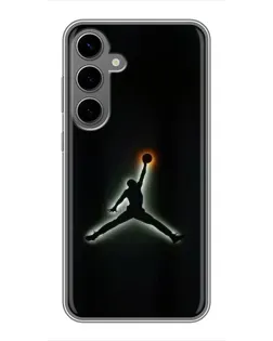Чехол для Samsung Galaxy S24 Plus с картинкой «Jordan Gradient Logo» Чехол для Samsung Galaxy S24 Plus с картинкой «Jordan Gradient Logo»