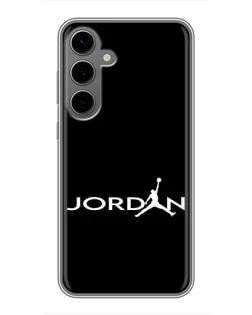 Чехол для Samsung Galaxy S24 Plus с картинкой «Jordan White Logo» Чехол для Samsung Galaxy S24 Plus с картинкой «Jordan White Logo»