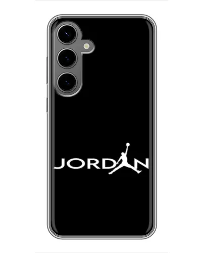 Чехол для Samsung Galaxy S24 Plus с картинкой «Jordan White Logo» Чехол для Samsung Galaxy S24 Plus с картинкой «Jordan White Logo»
