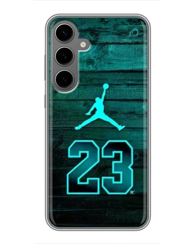 Чехол для Samsung Galaxy S24 Plus с картинкой «Jordan Cyan 23» Чехол для Samsung Galaxy S24 Plus с картинкой «Jordan Cyan 23»