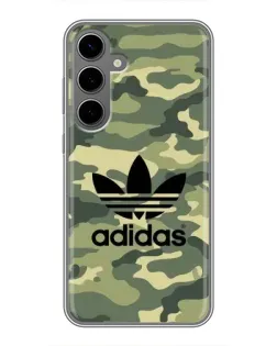Чехол для Samsung Galaxy S24 Plus с картинкой «Милитари стиль Adidas»