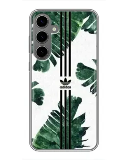 Чехол для Samsung Galaxy S24 Plus с картинкой «Пальмовые листья адидас»