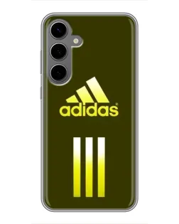 Чехол для Samsung Galaxy S24 Plus с картинкой «Оливковый градиент Adidas»