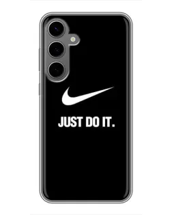 Чехол для Samsung Galaxy S24 Plus с картинкой «Классический принт Nike» Чехол для Samsung Galaxy S24 Plus с картинкой «Классический принт Nike»