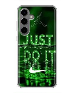 Чехол для Samsung Galaxy S24 Plus с картинкой «Зеленый неоновый Nike» Чехол для Samsung Galaxy S24 Plus с картинкой «Зеленый неоновый Nike»