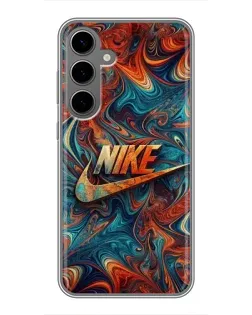 Чехол для Samsung Galaxy S24 Plus с картинкой «Nike в абстракции» Чехол для Samsung Galaxy S24 Plus с картинкой «Nike в абстракции»