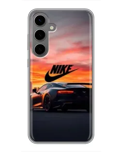 Чехол для Samsung Galaxy S24 Plus с картинкой «Nike и суперкар» Чехол для Samsung Galaxy S24 Plus с картинкой «Nike и суперкар»