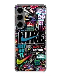 Чехол для Samsung Galaxy S24 Plus с картинкой «Яркий коллаж Nike» Чехол для Samsung Galaxy S24 Plus с картинкой «Яркий коллаж Nike»