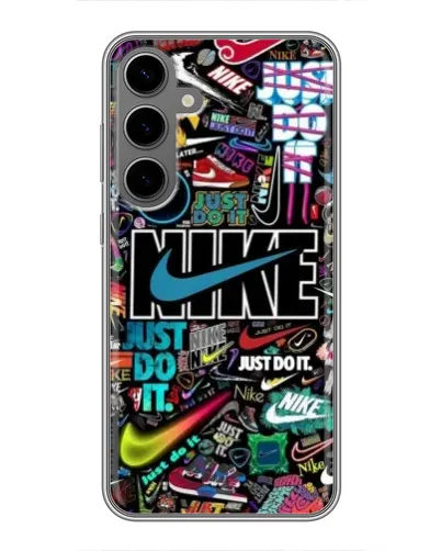 Чехол для Samsung Galaxy S24 Plus с картинкой «Яркий коллаж Nike» Чехол для Samsung Galaxy S24 Plus с картинкой «Яркий коллаж Nike»
