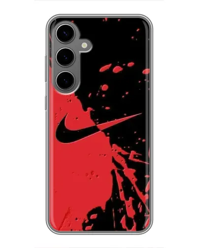 Чехол для Samsung Galaxy S24 Plus с картинкой «Красные брызги Nike» Чехол для Samsung Galaxy S24 Plus с картинкой «Красные брызги Nike»