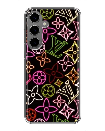 Чехол для Samsung Galaxy S24 Plus с картинкой «Неоновый микс Nike»