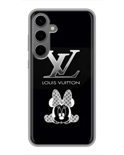 Чехол для Samsung Galaxy S24 Plus с картинкой «LV и Минни Маус»