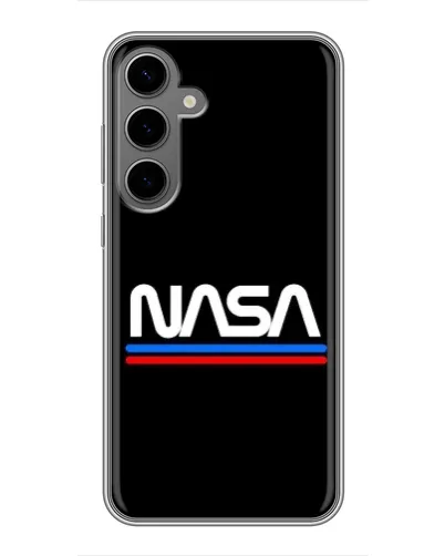 Чехол для Samsung Galaxy S24 Plus с картинкой «NASA — классика Red Blue»