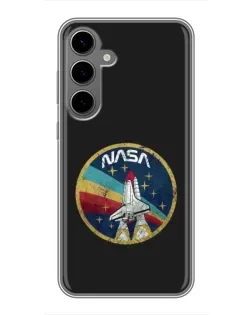 Чохол для Samsung Galaxy S24 Plus з картинкою «NASA — емблема місії» Чохол для Samsung Galaxy S24 Plus з картинкою «NASA — емблема місії»