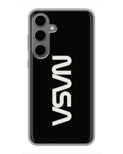 Чохол для Samsung Galaxy S24 Plus з картинкою «NASA — вертикальний логотип» Чохол для Samsung Galaxy S24 Plus з картинкою «NASA — вертикальний логотип»