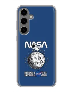 Чохол для Samsung Galaxy S24 Plus з картинкою «NASA — місячна місія» Чохол для Samsung Galaxy S24 Plus з картинкою «NASA — місячна місія»