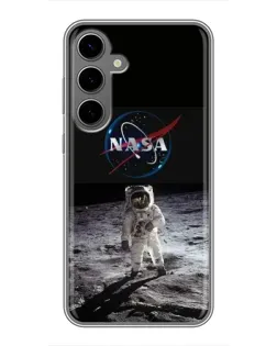 Чохол для Samsung Galaxy S24 Plus з картинкою «Астронавт на Місяці» Чохол для Samsung Galaxy S24 Plus з картинкою «Астронавт на Місяці»