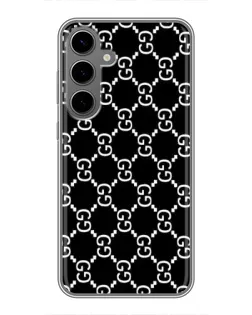Чехол для Samsung Galaxy S24 Plus с картинкой «Gucci — сетчатый паттерн»