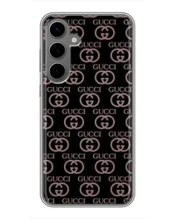 Чехол для Samsung Galaxy S24 Plus с картинкой «Классическая монограмма Gucci»