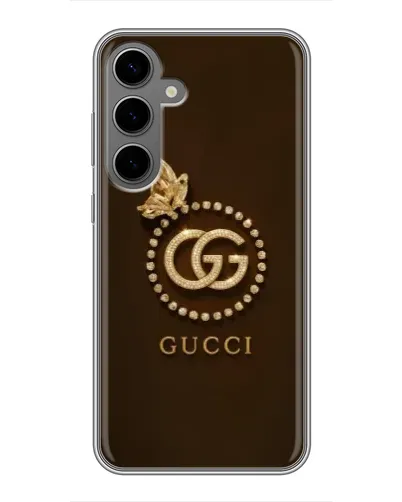 Чехол для Samsung Galaxy S24 Plus с картинкой «Gucci — золотая бабочка»
