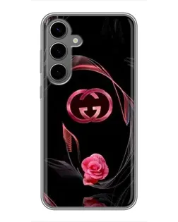 Чехол для Samsung Galaxy S24 Plus с картинкой «Gucci — неоновая роза»