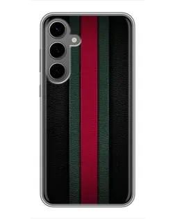 Чехол для Samsung Galaxy S24 Plus с картинкой «Gucci — неоновая линия»