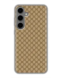 Чехол для Samsung Galaxy S24 Plus с картинкой «Gucci — классический беж»