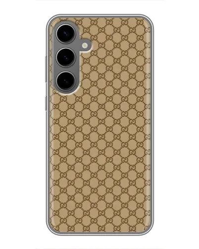 Чехол для Samsung Galaxy S24 Plus с картинкой «Gucci — классический беж» Чехол для Samsung Galaxy S24 Plus с картинкой «Gucci — классический беж»